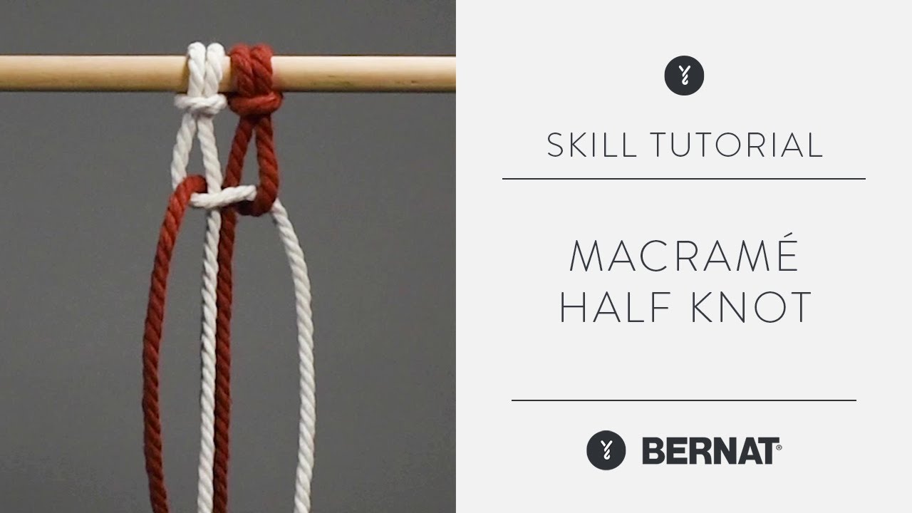 Macramé Tutorial - Half Knot