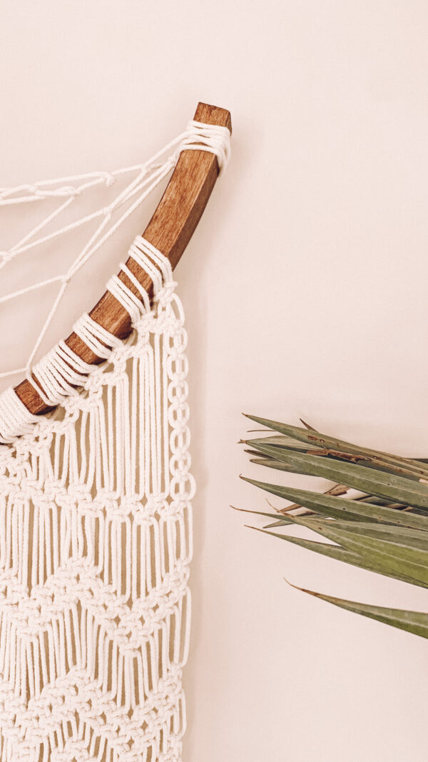 37536060 大型月亮捕夢網編織壁幔 HandMade Bohemian Moon Dreamcatcher