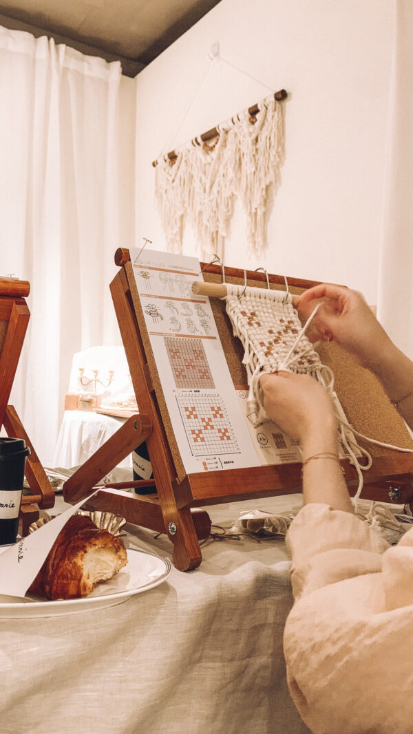 小花編織杯墊Workshop