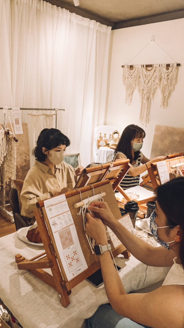 小花編織杯墊Workshop