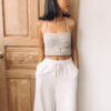 編織後交叉手工衣 Handmade Crop Top