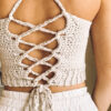 編織後交叉手工衣 Handmade Crop Top