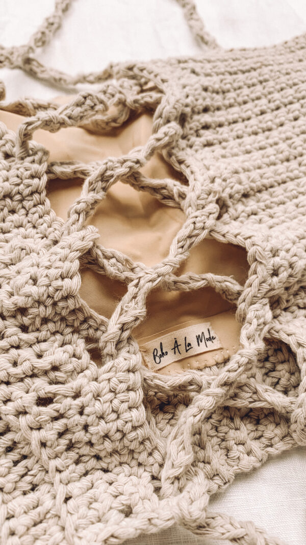 編織後交叉手工衣 Handmade Crop Top