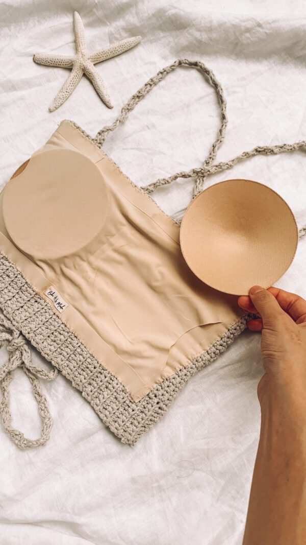編織後交叉手工衣 Handmade Crop Top