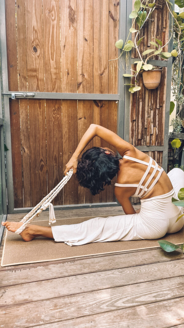 多功能編織瑜珈繩束口袋