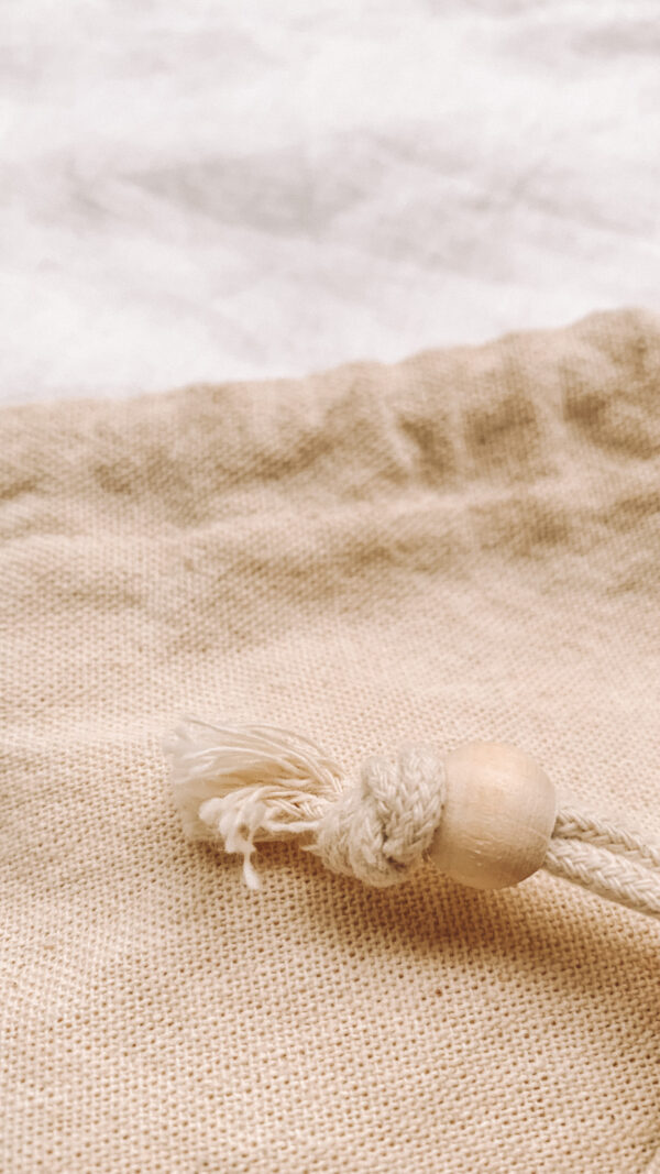 Boho品牌棉麻束口袋 （可客製刺繡姓名）