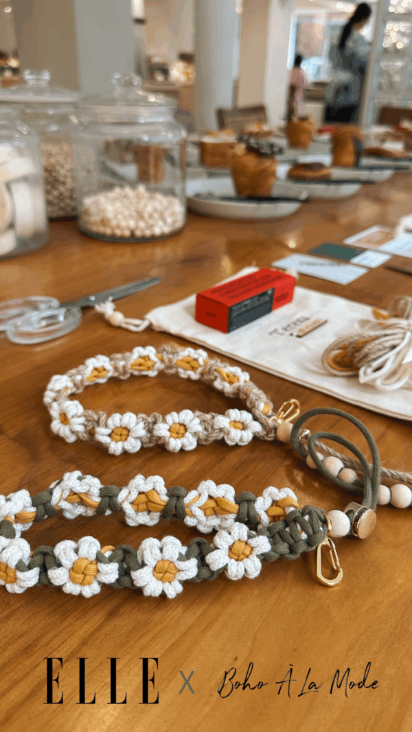 Elle X Boho 兩用花花手機掛繩 Workshop